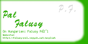 pal falusy business card